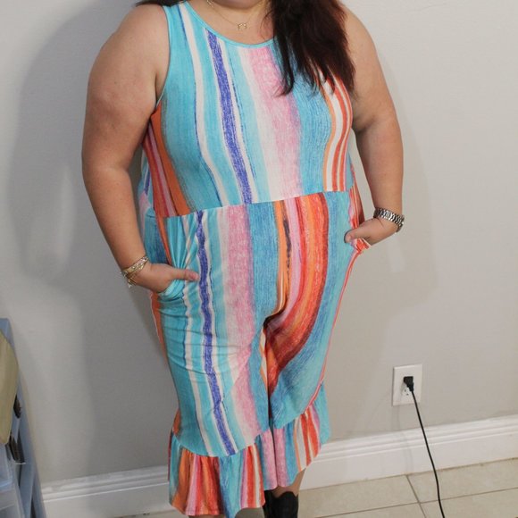 COPY - Multi Color Women's Jumpsuit - Bold & Vi… - Picture 13 of 15